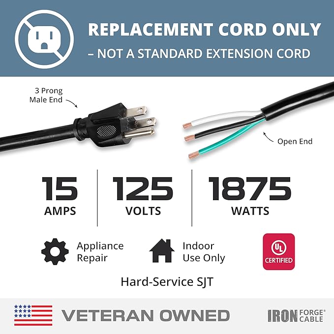 6' 15amp Cord Option for UPS Charging