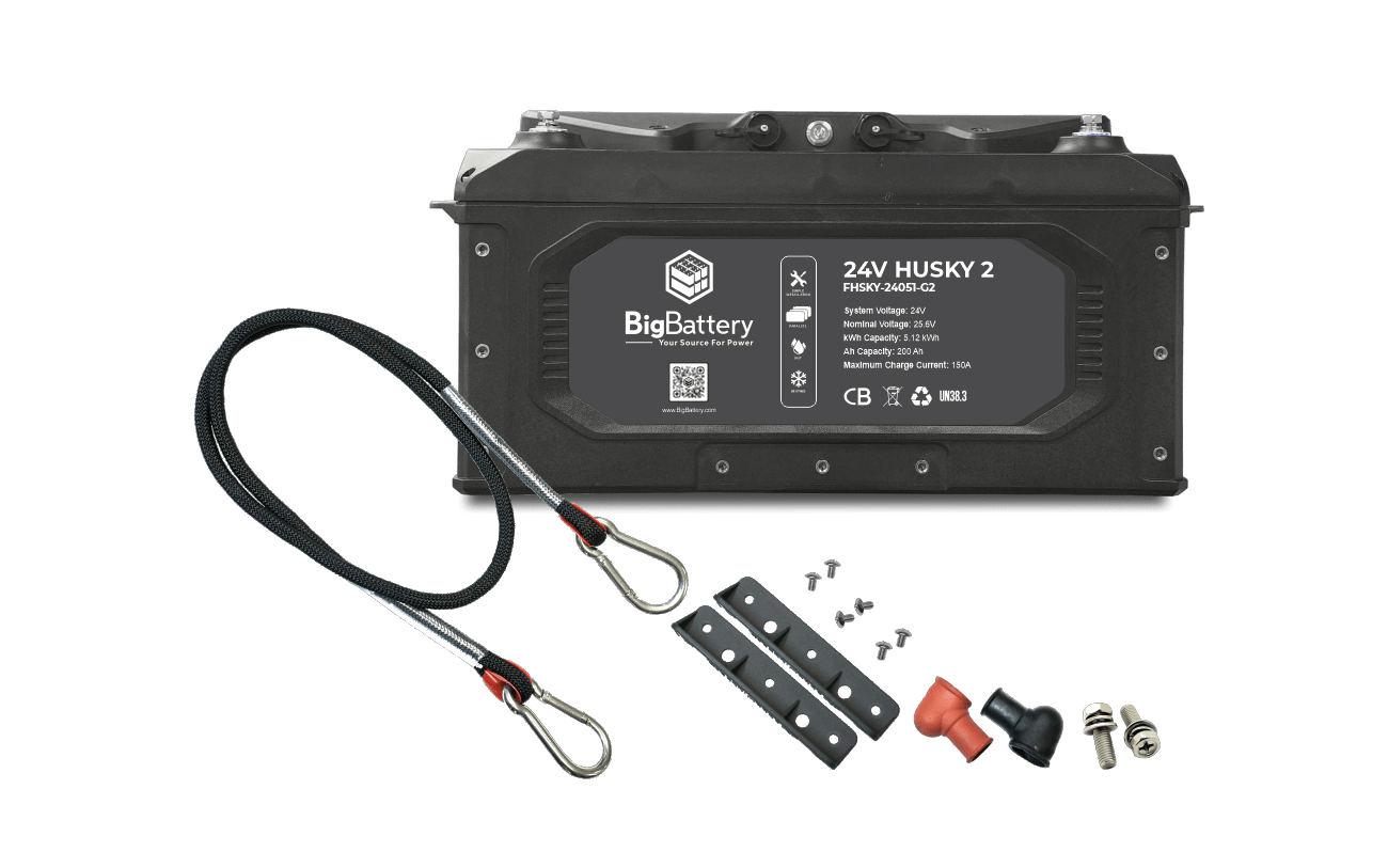 24V HUSKY 2 INV Lithium Battery 5.12Kwh 200Ah | LiFePO4 |
