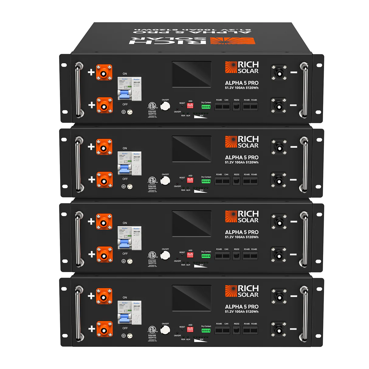 ALPHA 5 PRO | 51.2V 100Ah LiFePO4 Battery | Premium 48V Server Rack Lithium Battery