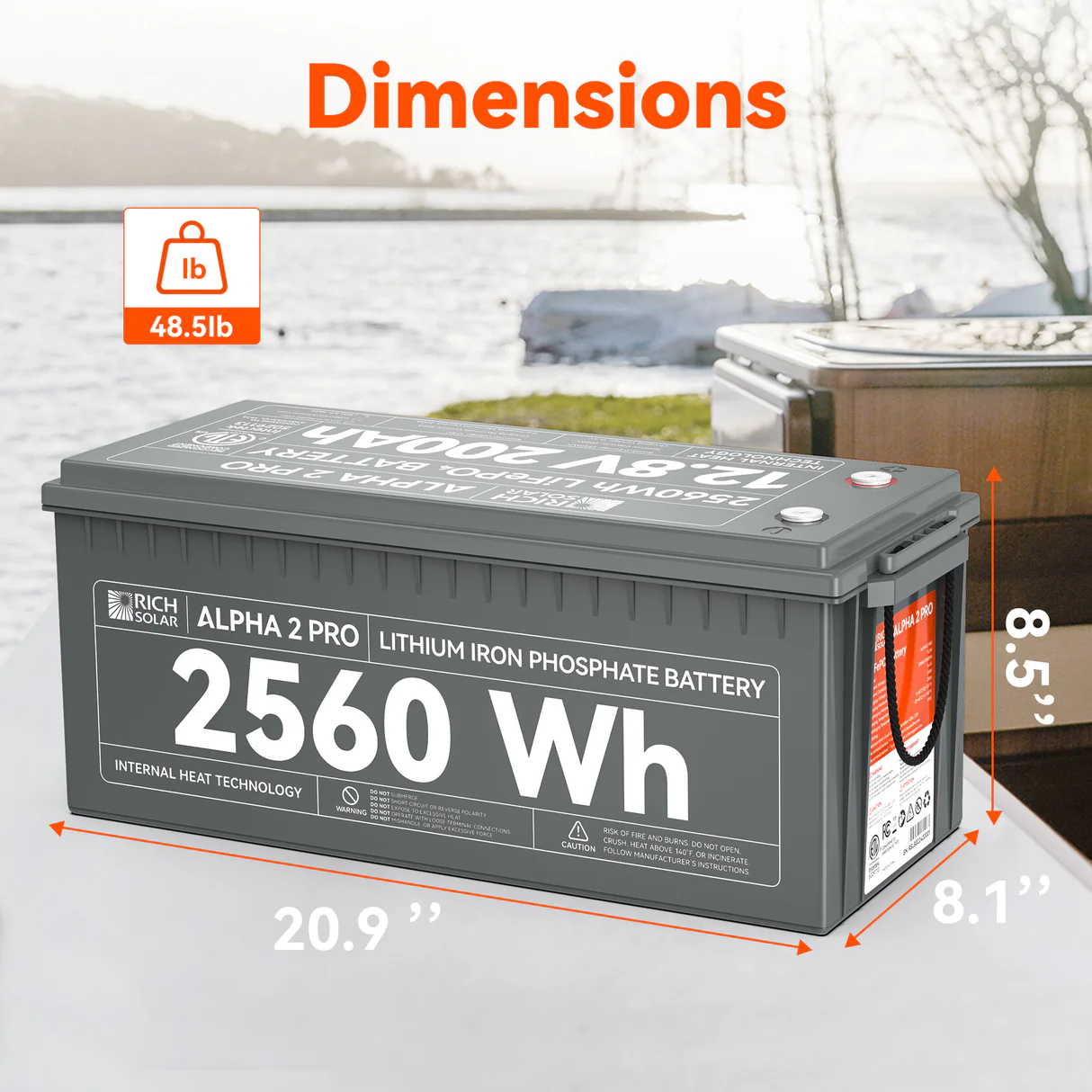 ALPHA 2 PRO | 12V 200Ah LiFePO4 Battery | Premium 12V