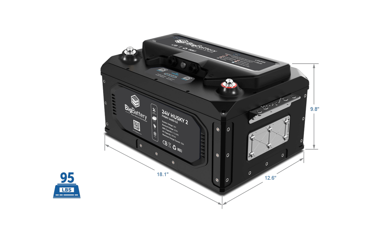 24V HUSKY 2 INV Lithium Battery 5.12Kwh 200Ah | LiFePO4 |