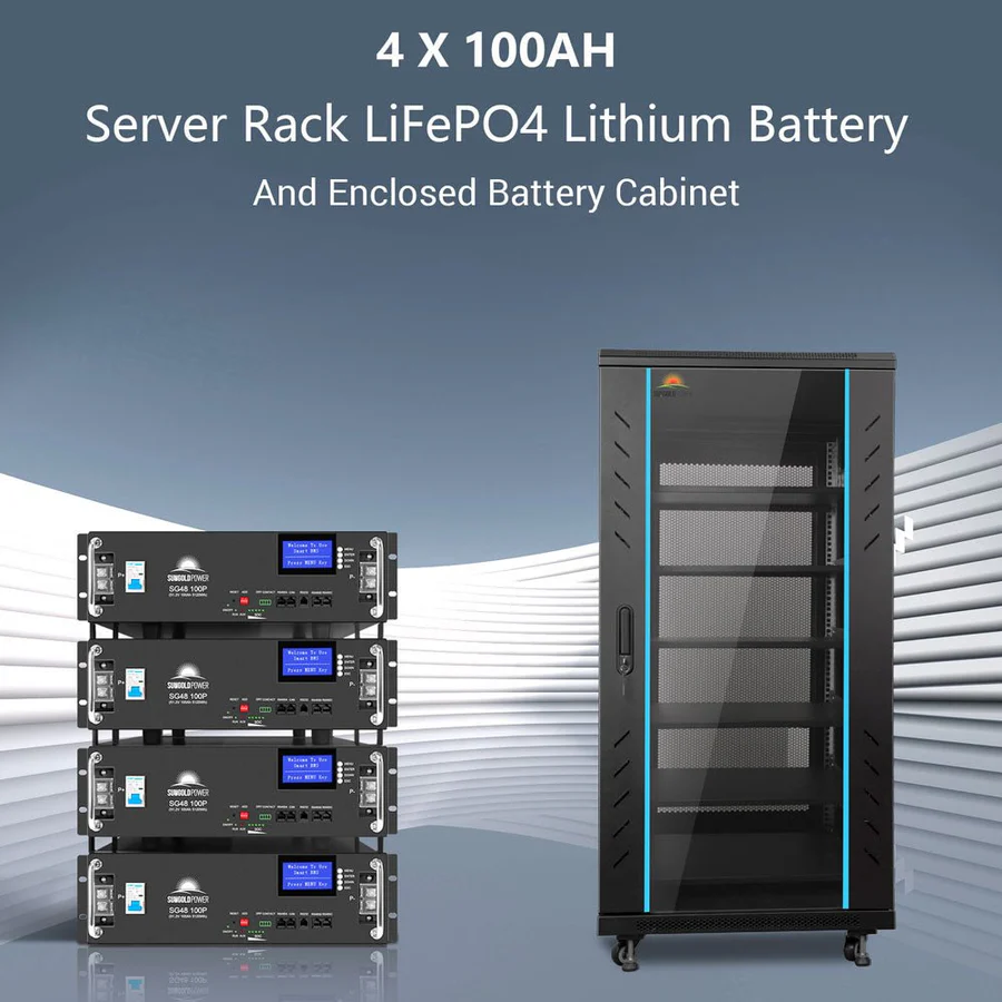 Off-Grid Solar Kit 13000W 48VDC 120V/240V LifePo4 20.48KWH Lithium Battery 14 X 415 Watts Solar Panels