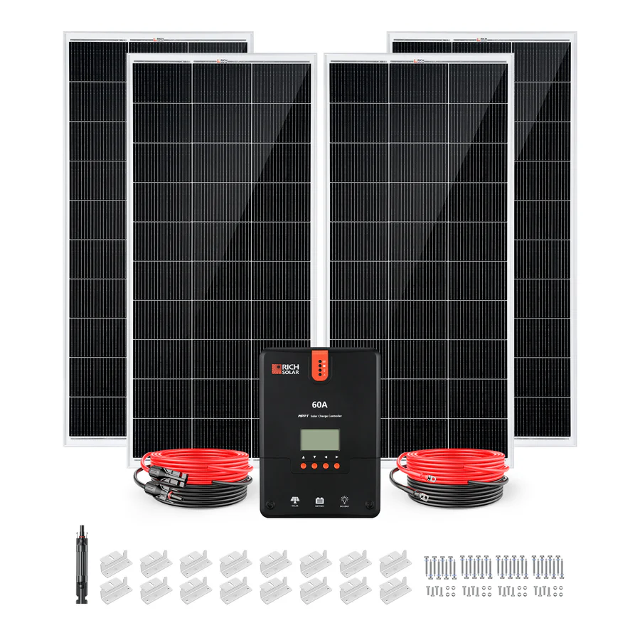 800 Watt Solar Kit - Panels and Controller