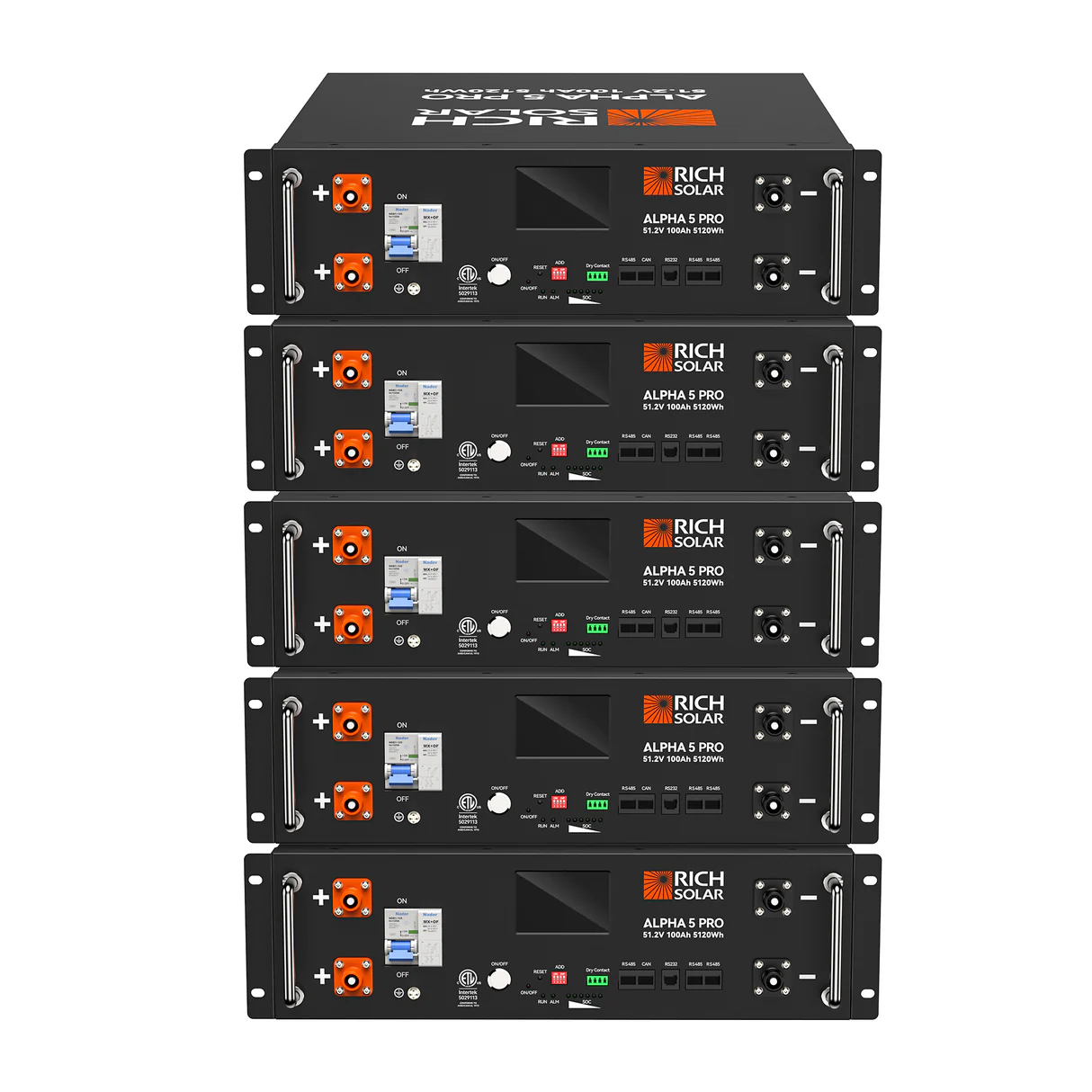 ALPHA 5 PRO | 51.2V 100Ah LiFePO4 Battery | Premium 48V Server Rack Lithium Battery