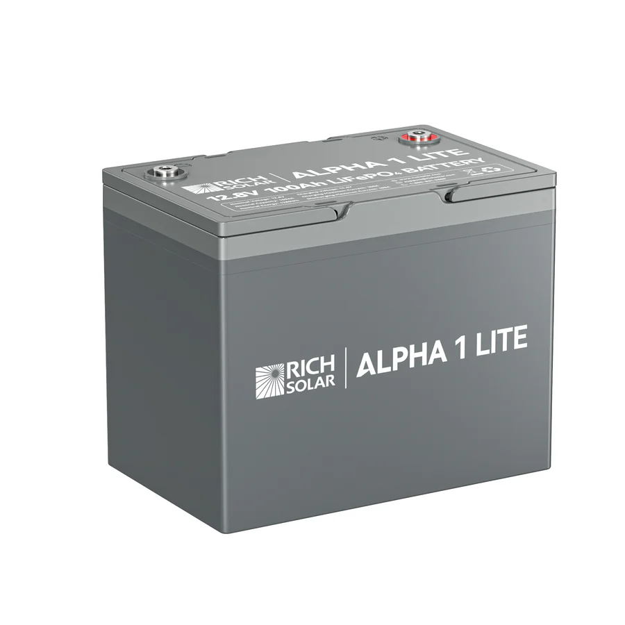 ALPHA 1 LITE | 12V 100Ah LiFePO4 Battery | Lightweight 12V Lithium Battery