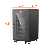 Battery Server Rack for ALPHA 5 PRO | 6-Slot Enclosed Battery Cabinet |
