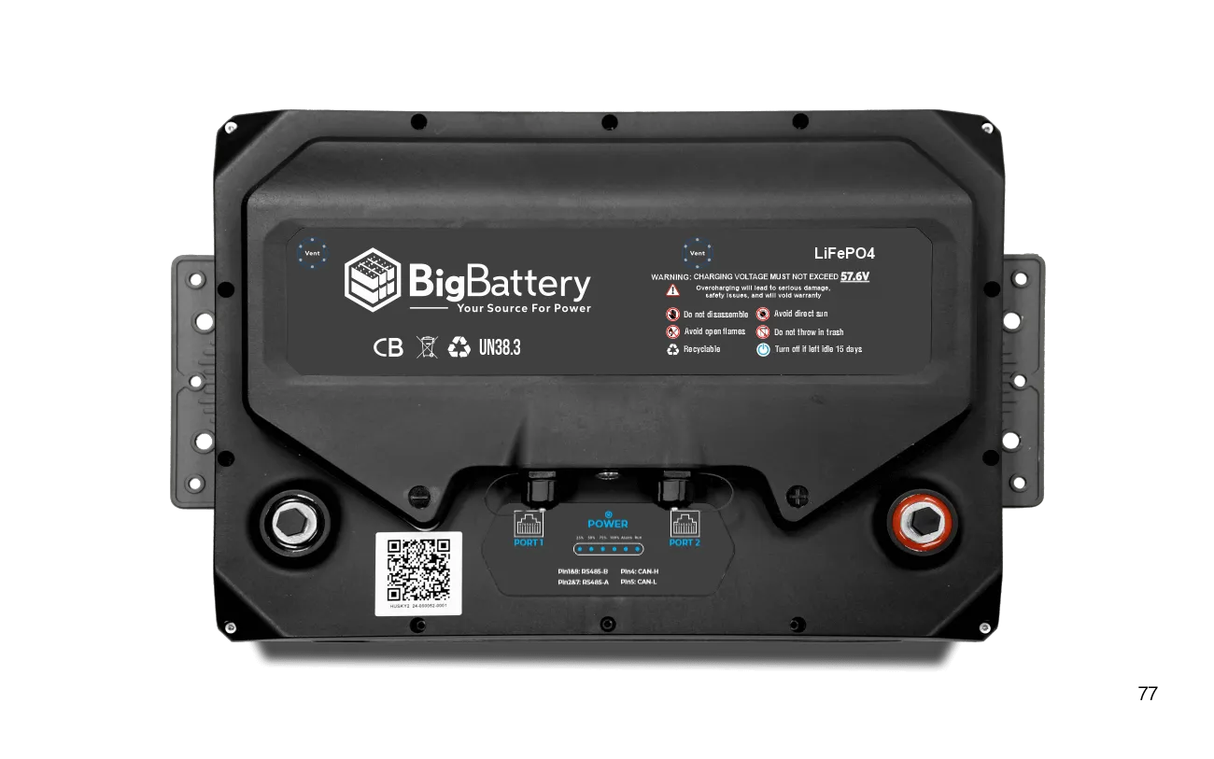 48V HUSKY 2  Lithium Battery 5.12Kwh 100Ah | LiFePO4 |