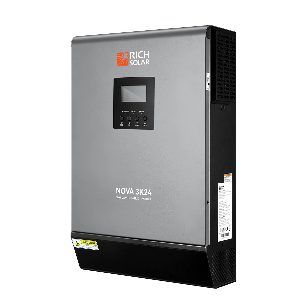 NOVA MAX 3K | 3000 Watt (3kW) 24 Volt Off-Grid Hybrid Solar Inverter // Charger